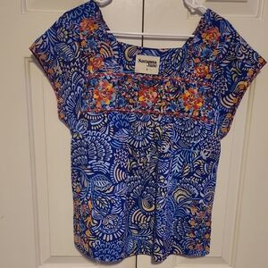 Savanna Jane Multicolor Floral Blouse